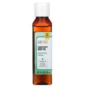 Aura Cacia, Aromatherapy Body Oil, Clearing Eucalyptus, 4 fl oz (118 ml) - HealthCentralUSA