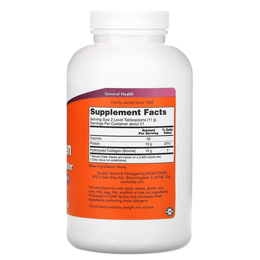 Now Foods, Collagen Peptides Powder, 8 oz (227 g) - HealthCentralUSA