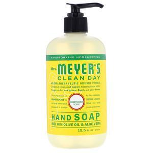 Mrs. Meyers Clean Day, Hand Soap, Honeysuckle Scent, 12.5 fl oz (370 ml) - HealthCentralUSA