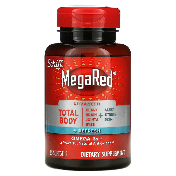 Schiff, MegaRed, Advanced Total Body + Refresh, 65 Softgels - HealthCentralUSA