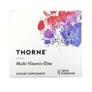 Thorne Research, Multi-Vitamin Elite, 2 Bottles, 90 Capsules Each - HealthCentralUSA