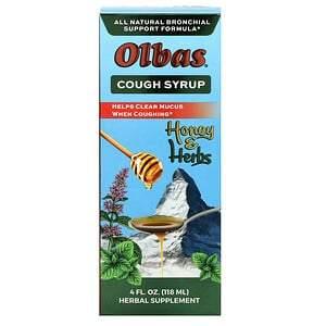 Olbas Therapeutic, Cough Syrup, Honey & Herbs, 4 fl oz (118 ml) - HealthCentralUSA