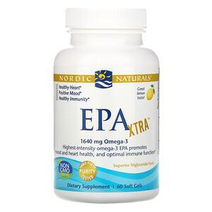 Nordic Naturals, EPA Xtra, Lemon, 1000 mg, 60 Soft Gels - HealthCentralUSA