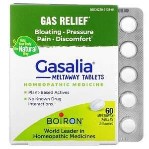 Boiron, Gasalia, Gas Relief, Unflavored, 60 Meltaway Tablets - HealthCentralUSA
