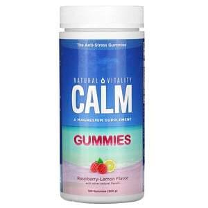 Natural Vitality, CALM, The Anti-Stress Gummies, Raspberry-Lemon Flavor, 120 Gummies - HealthCentralUSA