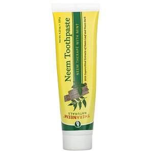 Organix South, TheraNeem Naturals, Neem Toothpaste, Neem Therape with Mint, 4.23 oz (120 g) - HealthCentralUSA