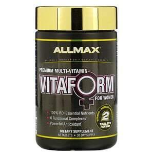 ALLMAX Nutrition, Vitaform, Premium Multi-Vitamin For Women, 60 Tablets - HealthCentralUSA
