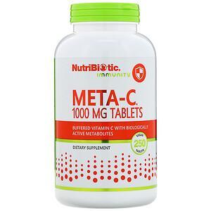 NutriBiotic, Immunity, Meta-C, 1,000 mg, 250 Vegan Tablets - HealthCentralUSA