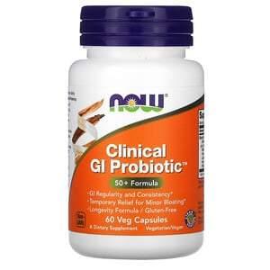 Now Foods, Clinical GI Probiotic, 50+ Formula, 60 Veg Capsules - HealthCentralUSA