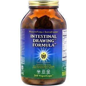 HealthForce Superfoods, Intestinal Drawing Formula, 260 Vegan Caps - HealthCentralUSA