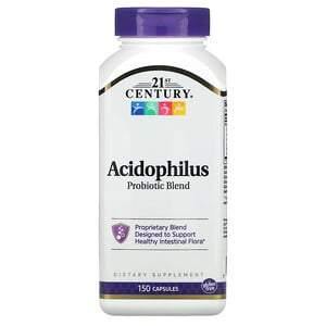 21st Century, Acidophilus Probiotic Blend, 150 Capsules - HealthCentralUSA