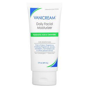 Vanicream, Daily Facial Moisturizer, For Sensitive Skin, Fragrance Free, 3 fl oz (89 ml) - HealthCentralUSA