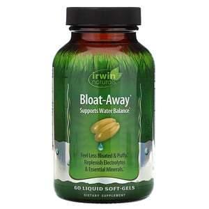 Irwin Naturals, Bloat-Away, 60 Liquid Soft-Gels - HealthCentralUSA