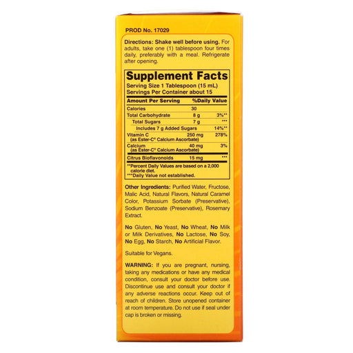 American Health, Ester-C Liquid with Citrus Bioflavonoids, Berry Flavor, 250 mg, 8 fl oz (237 ml) - HealthCentralUSA
