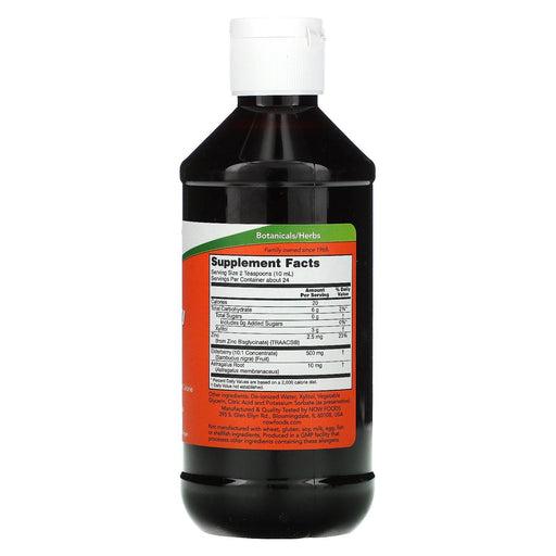 Now Foods, Elderberry Liquid for Kids, 8 fl oz (237 ml) - HealthCentralUSA