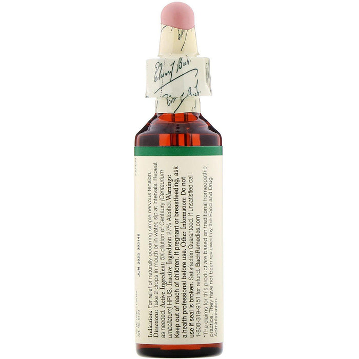 Bach, Original Flower Remedies, Centaury, 0.7 fl oz (20 ml) - HealthCentralUSA