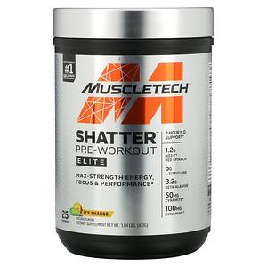 Muscletech, Shatter Pre-Workout Elite, Icy Charge, 1.04 lbs (472 g) - HealthCentralUSA
