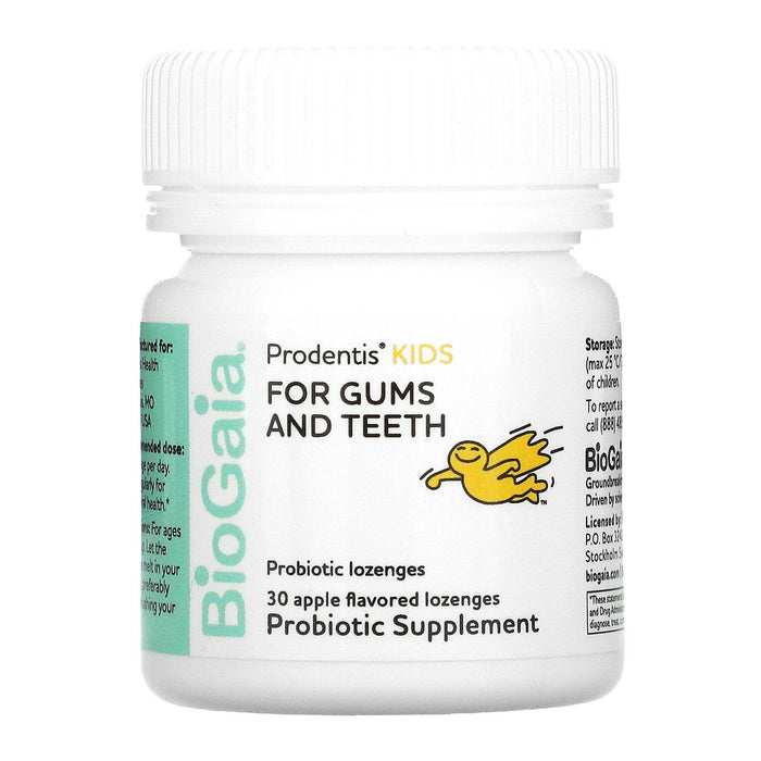 BioGaia, Kids, Prodentis For Gums And Teeth, Apple, 30 Lozenges - HealthCentralUSA