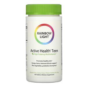 Rainbow Light, Active Health Teen , 90 Tablets - HealthCentralUSA