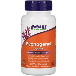 Now Foods, Pycnogenol, 30 mg, 60 Veg Capsules - HealthCentralUSA