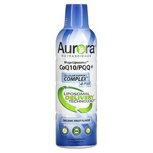 Aurora Nutrascience, Mega-Liposomal CoQ10/PQQ+, Organic Fruit, 16 fl oz (480 ml) - HealthCentralUSA