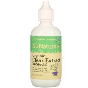 NuNaturals, NuStevia, Organic Clear Extract, 4 fl oz (118 ml) - HealthCentralUSA