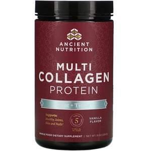 Dr. Axe / Ancient Nutrition, Multi Collagen Protein, Joint + Tissue, Vanilla, 8 oz (226 g) - HealthCentralUSA