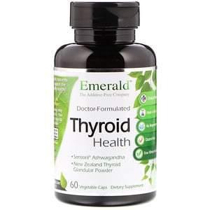 Emerald Laboratories, Thyroid Health, 60 Vegetable Caps - HealthCentralUSA