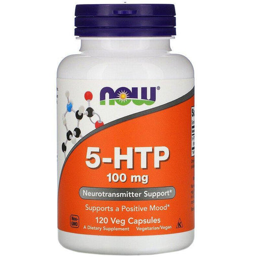 Now Foods, 5-HTP, 100 mg, 120 Veg Capsules - HealthCentralUSA