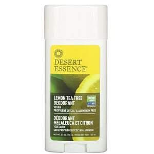 Desert Essence, Deodorant, Lemon Tea Tree, 2.5 oz (70 ml) - HealthCentralUSA