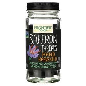 Frontier Natural Products, Saffron, Threads, Hand Harvested, 0.036 oz (1 g) - HealthCentralUSA