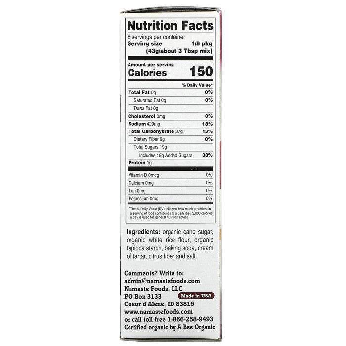 Namaste Foods, Organic, Yellow Cake Mix, 12 oz (340 g) - HealthCentralUSA