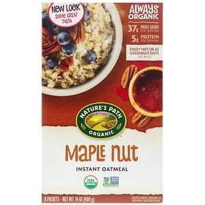 Nature's Path, Organic Instant Oatmeal, Maple Nut, 8 Packets, 14 oz (400 g) - HealthCentralUSA