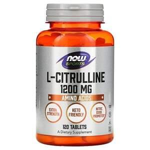 Now Foods, L-Citrulline, 1,200 mg, 120 Tablets - HealthCentralUSA
