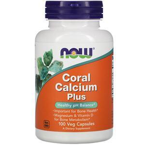 Now Foods, Coral Calcium Plus, 100 Veg Capsules - HealthCentralUSA