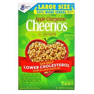 General Mills, Apple Cinnamon Cheerios, Gluten Free, 14.2 oz (402 g) - HealthCentralUSA