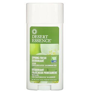 Desert Essence, Deodorant, Spring Fresh, 2.5 oz (70 ml) - HealthCentralUSA