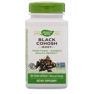 Nature's Way, Black Cohosh Root, 540 mg, 180 Vegan Capsules - HealthCentralUSA