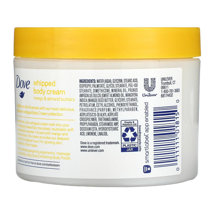 Dove, Whipped Body Cream, Mango & Almond Butters, 10 oz (283 g) - HealthCentralUSA
