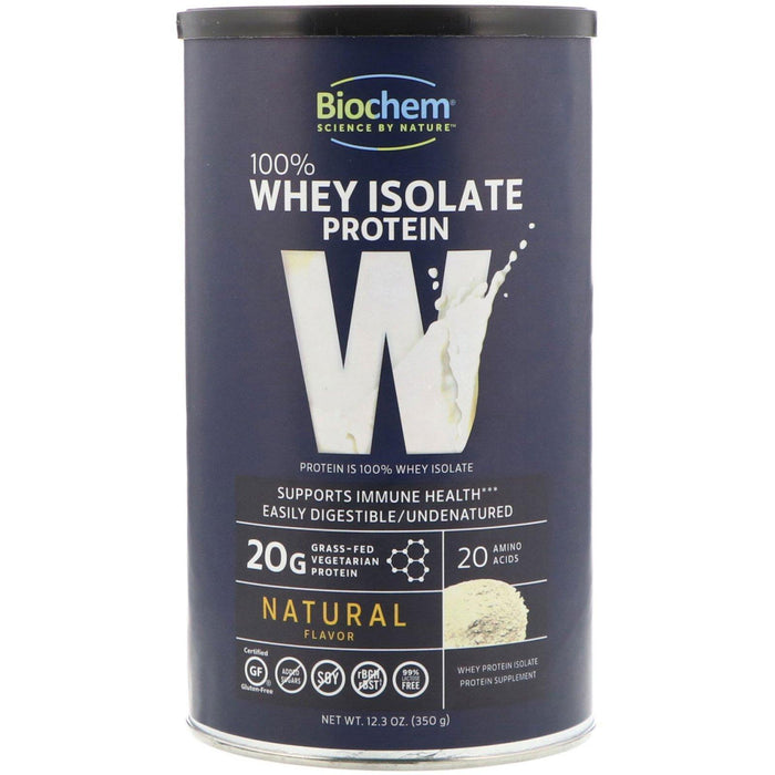 Biochem, 100% Whey Isolate Protein, Natural, 12.3 oz (350 g) - HealthCentralUSA