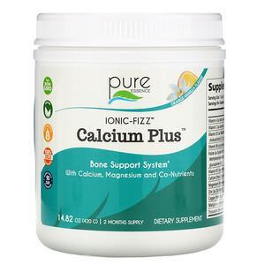 Pure Essence, Ionic-Fizz Calcium Plus, Orange Vanilla , 14.82 oz (420 g) - HealthCentralUSA