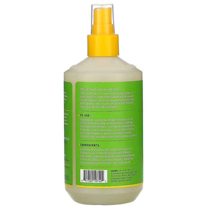 Alaffia, Everyday Coconut, Texturing Spray, Purely Coconut, 12 fl oz (354 ml) - HealthCentralUSA
