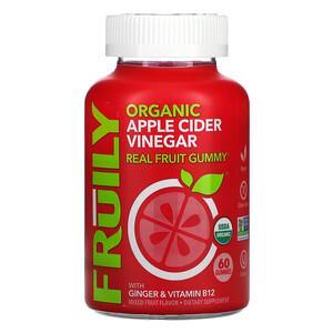 Fruily, Organic Apple Cider Vinegar with Ginger & Vitamin B12, Mixed Fruit, 60 Gummies - HealthCentralUSA