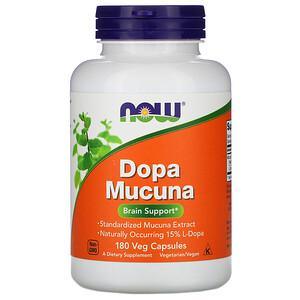 Now Foods, Dopa Mucuna, 180 Veg Capsules - HealthCentralUSA