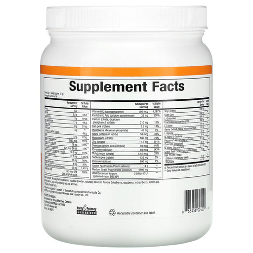 Natural Factors, RevitalX, Intestinal Rejuvenation Formula Drink Mix, 1 lb (454 g) - HealthCentralUSA