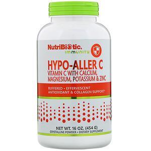 NutriBiotic, Immunity, Hypo-Aller C Vitamin C with Calcium, Magnesium, Potassium & Zinc, 16 oz (454 g) - HealthCentralUSA