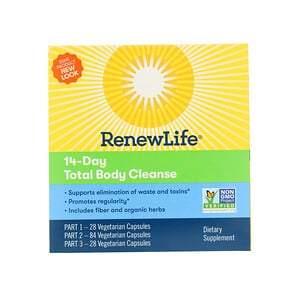 Renew Life, 14-Day Total Body Cleanse, 3-Part Program, Vegetarian Capsules - HealthCentralUSA
