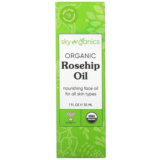 Sky Organics, Organic Rosehip Oil, 1 fl oz (30 ml) - HealthCentralUSA