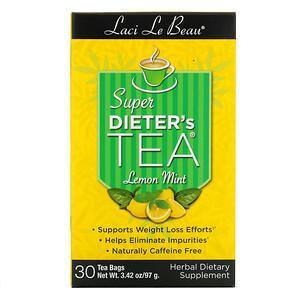 Natrol, Laci Le Beau, Super Dieter's Tea, Lemon Mint, 30 Tea Bags, 2.63 oz (75 g) - HealthCentralUSA