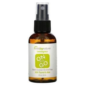 Mild By Nature, On The Go Hand Cleanser, Alcohol-Free, Lemongrass, 2 fl oz (60 ml) - HealthCentralUSA